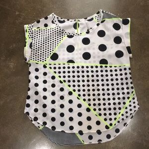 Black and white blouse